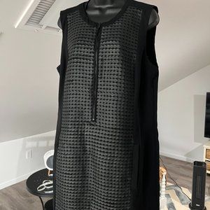 Worthington faux leather detained dress